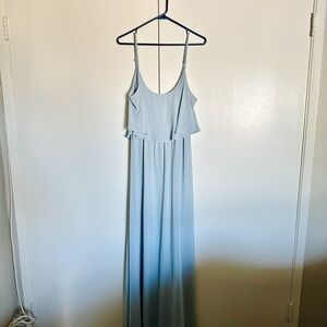 Show Me Your MuMu Caitlin Dress in Steele Blue XL